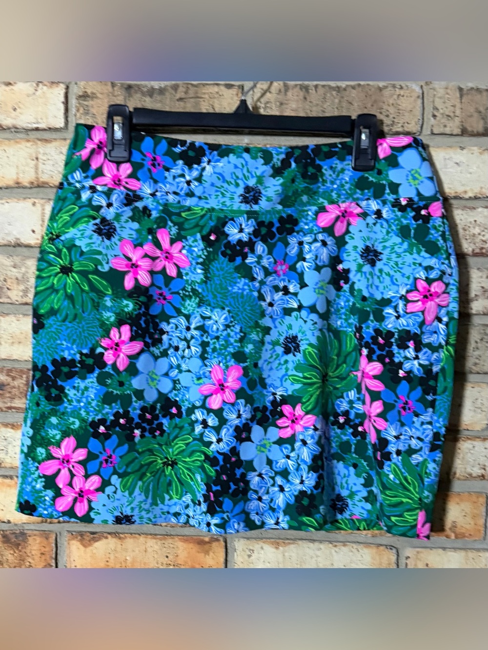 Lilly Pulitzer Luxletic floral skort athletic skirt 8 euc - Picture 2 of 4